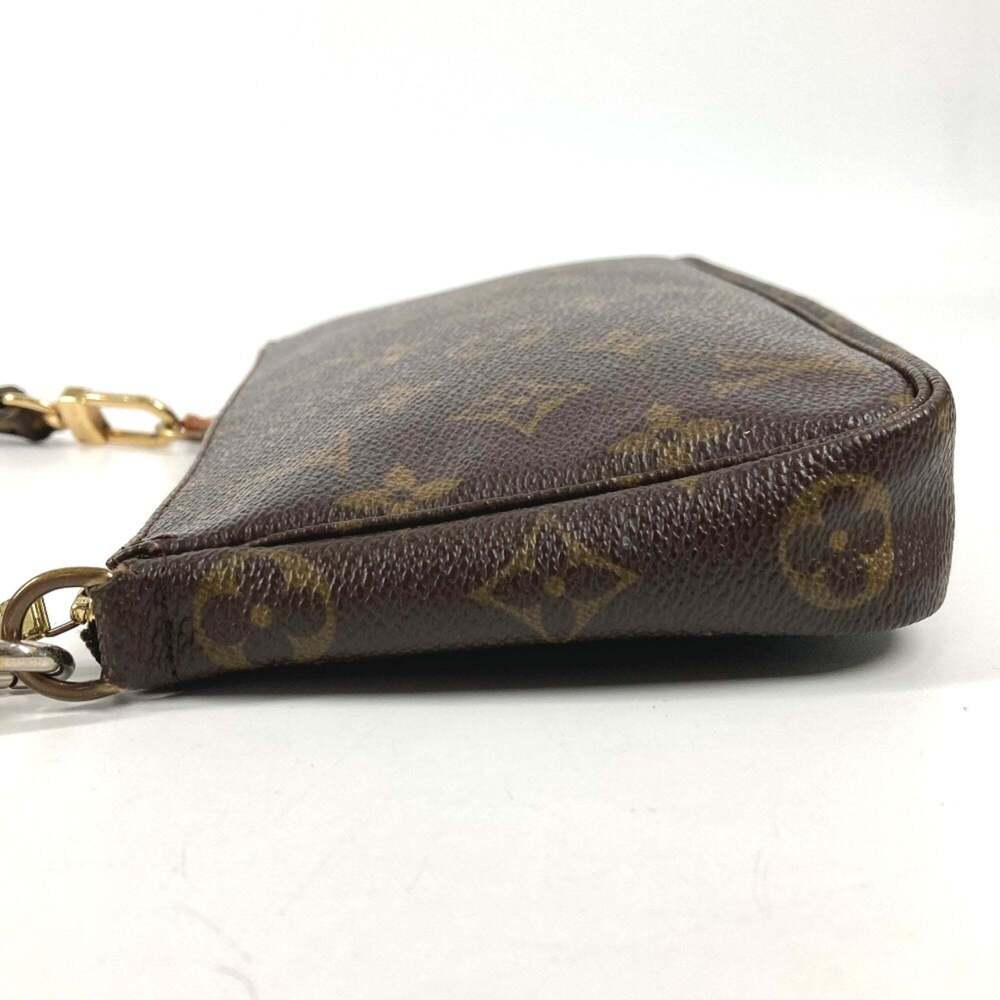 LOUIS VUITTON Authentic Brown Monogram Canvas Pochette Shoulder Bag - Picture 4 of 16